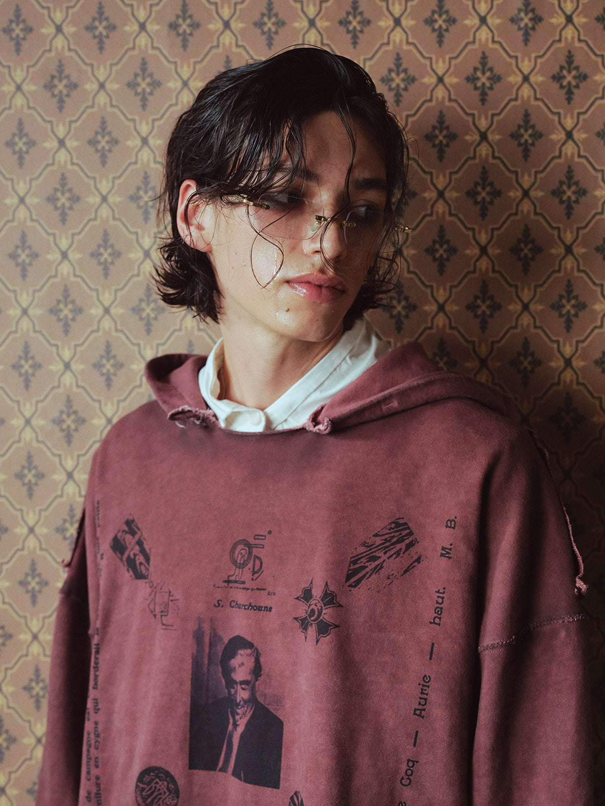 Print Hooded Sweatshirt