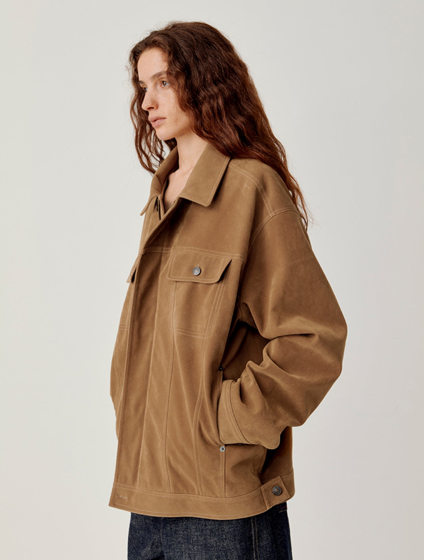 Wide Double Pocket Jacket