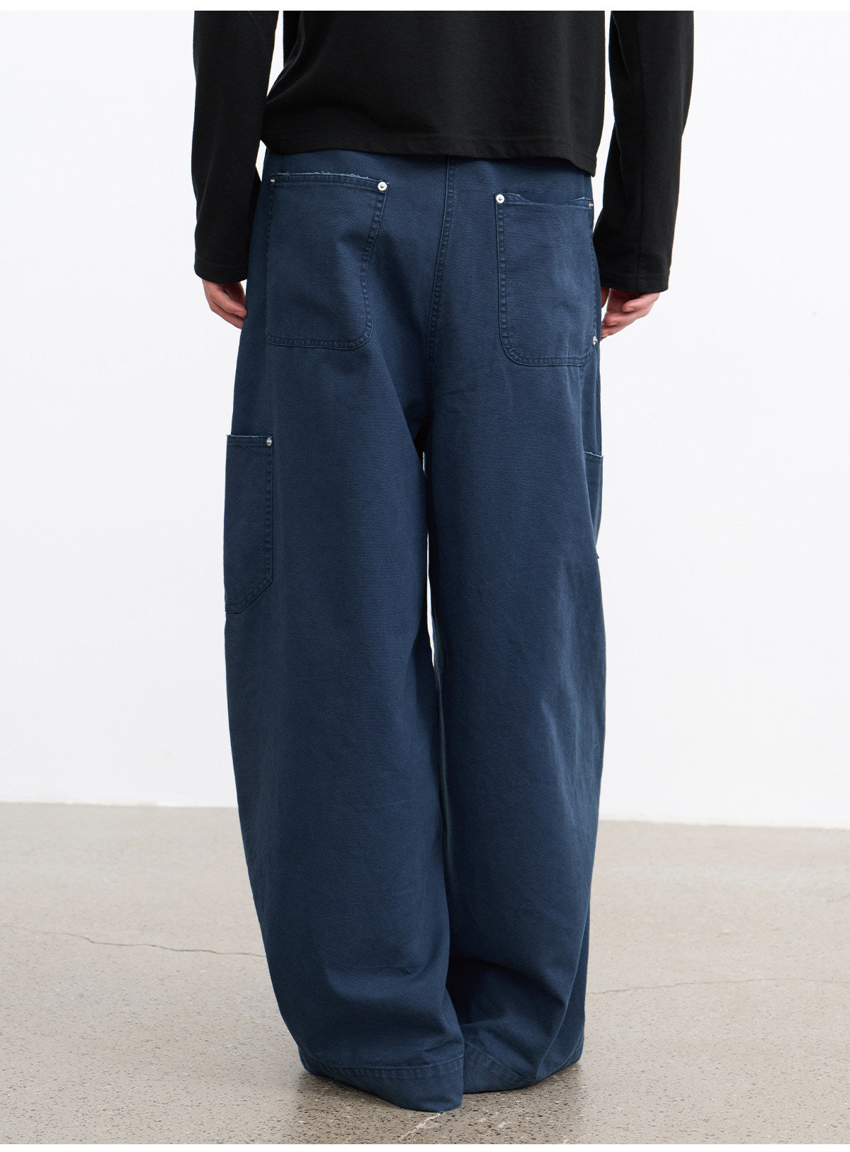 Distressed Multi-Stud Casual Pants