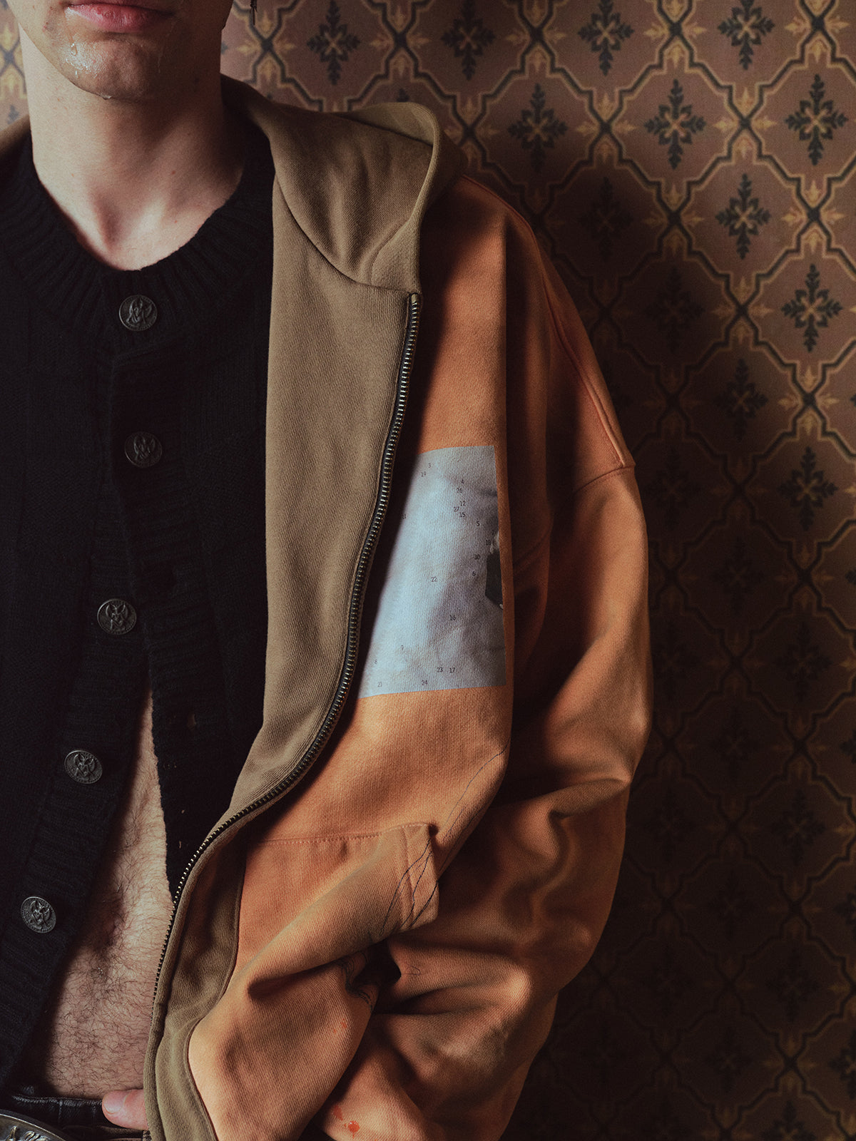 Paint Illustration Hooded Sweatshirt