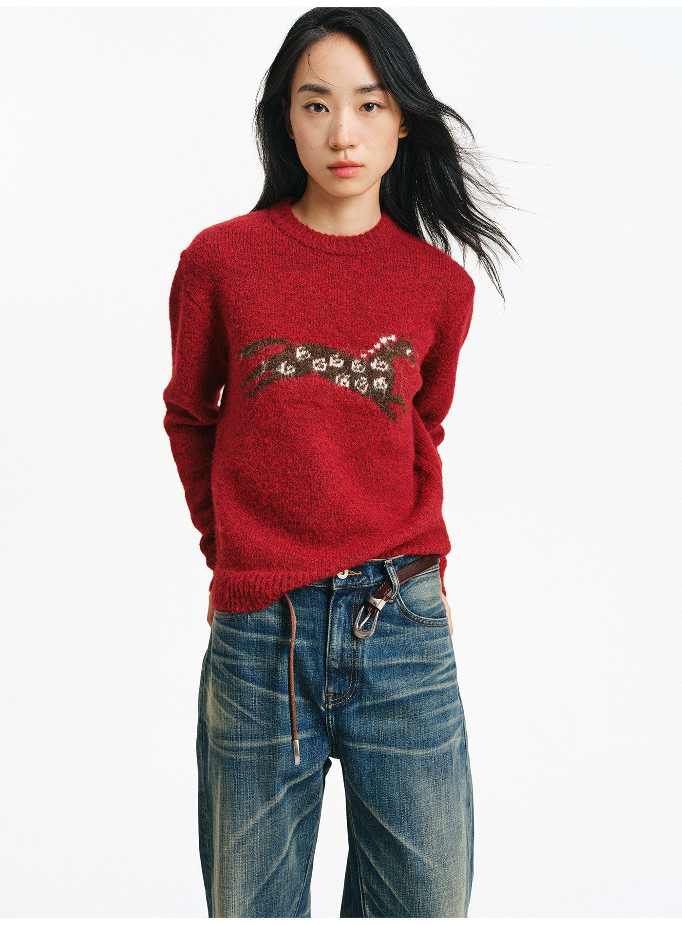 Jacquard Pullover Sweater