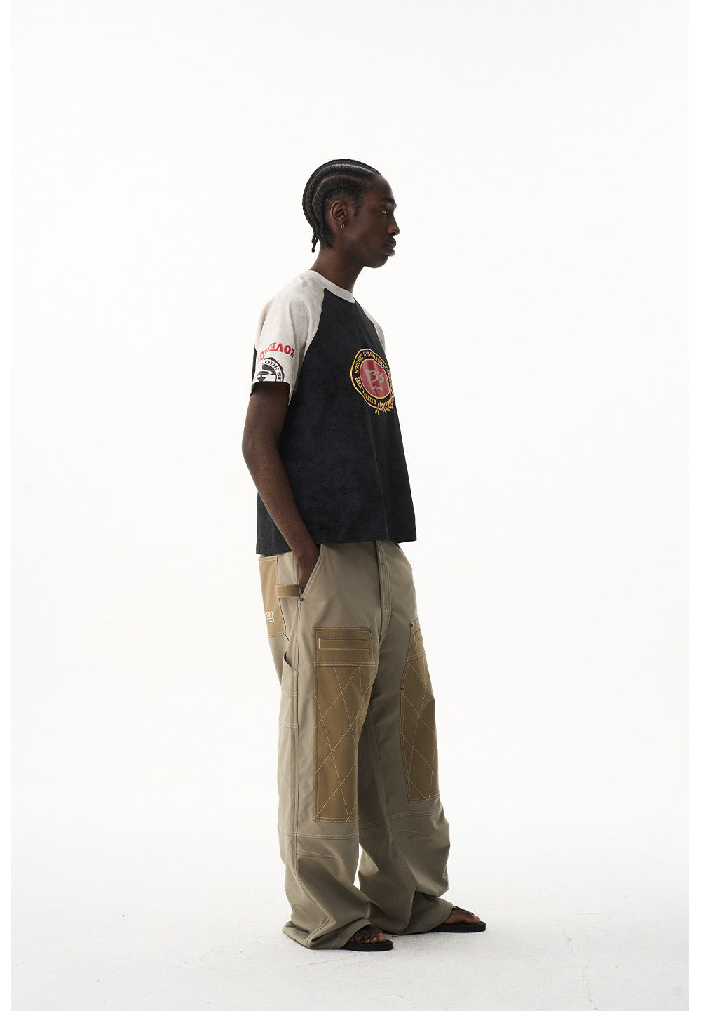 Wax Print Raglan T-Shirt