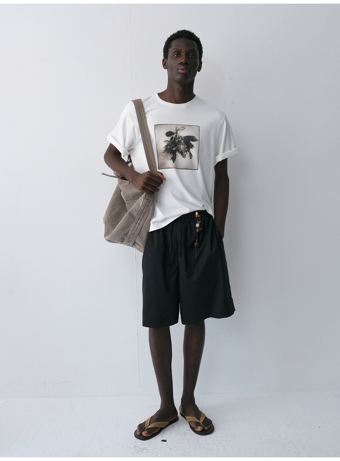 Bouquet Print Crew Neck T-Shirt