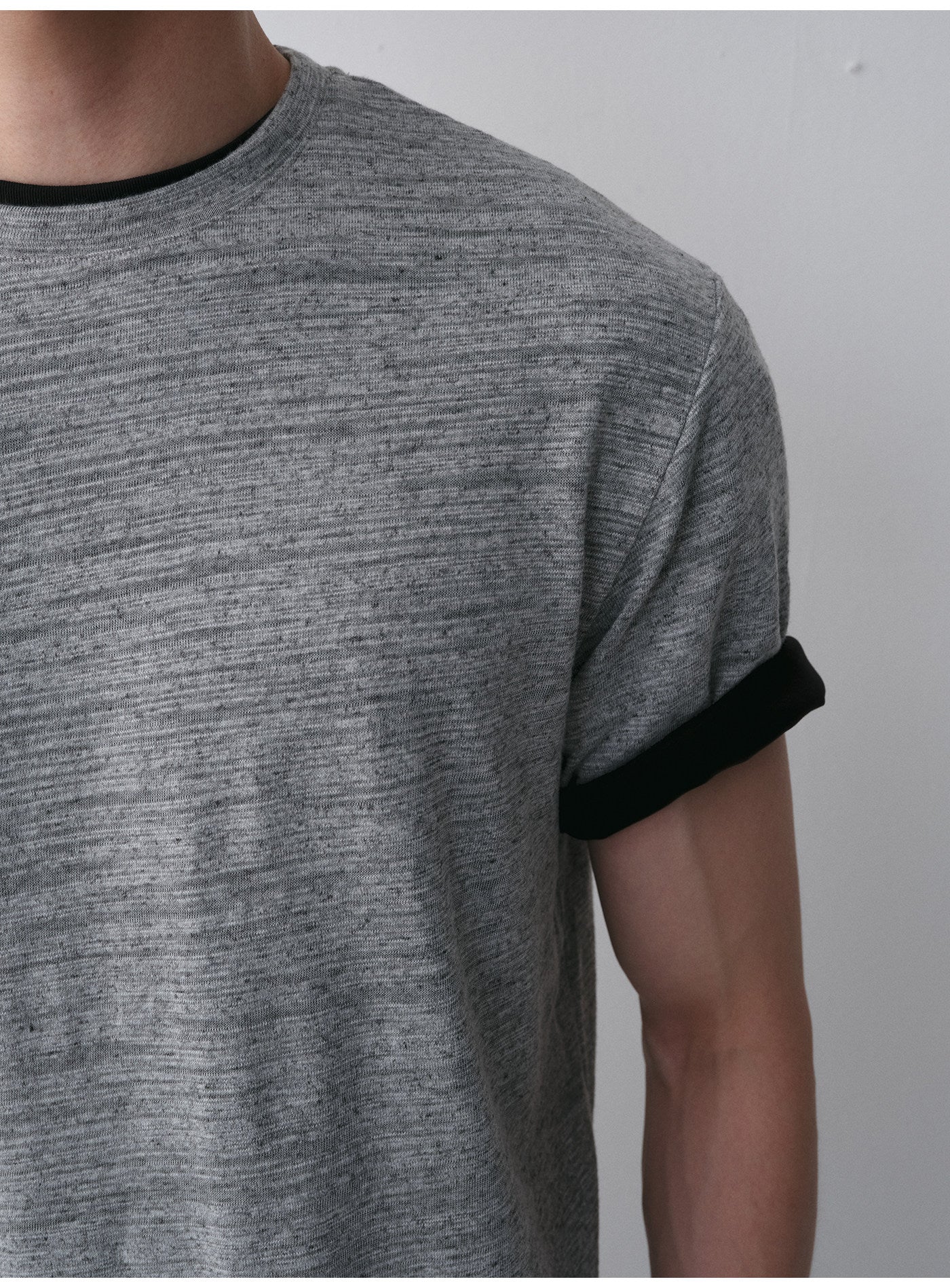 Linen-Blend Short-Sleeve T-Shirt