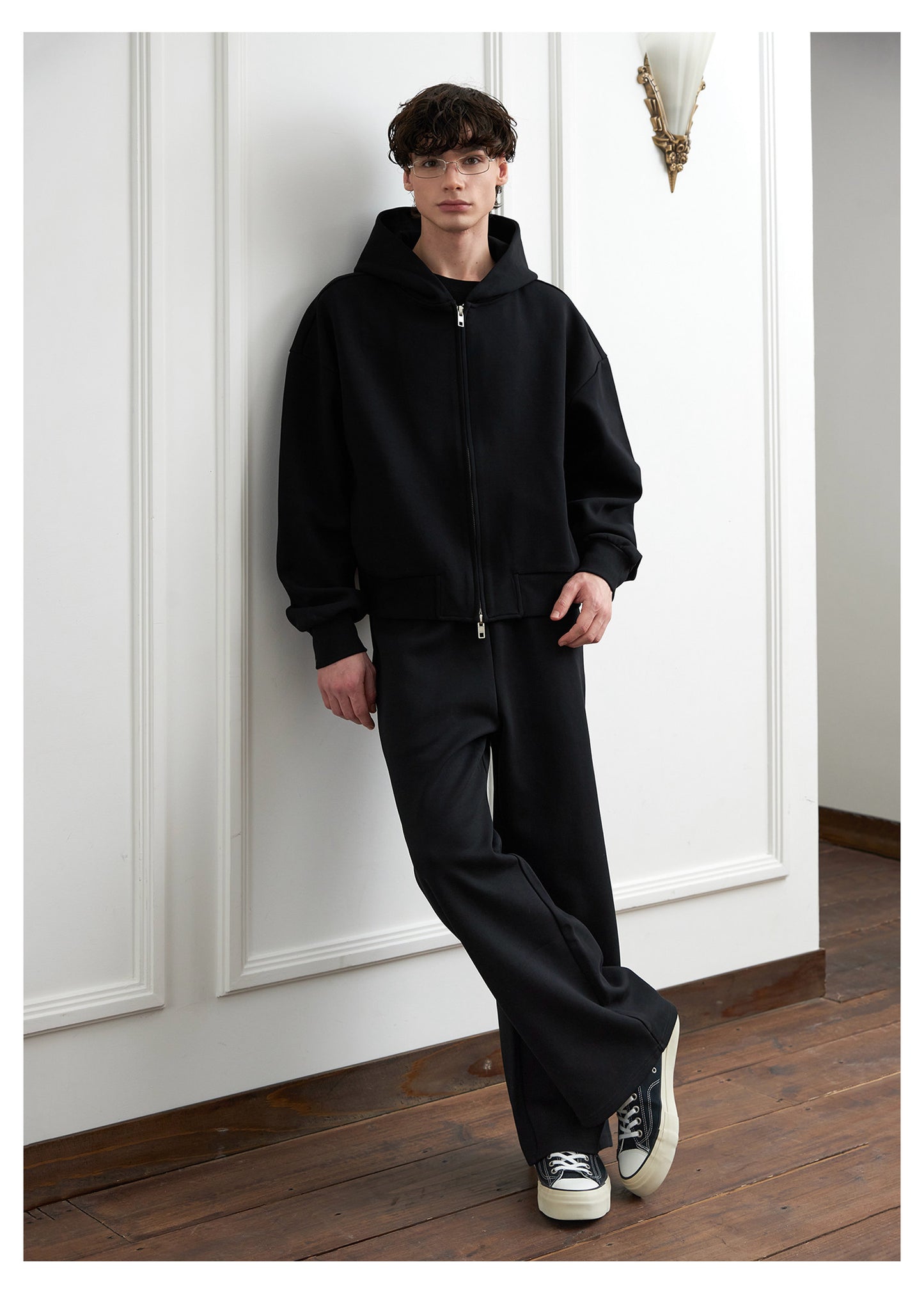 Stand-Up Hooded Sweatshirt Set