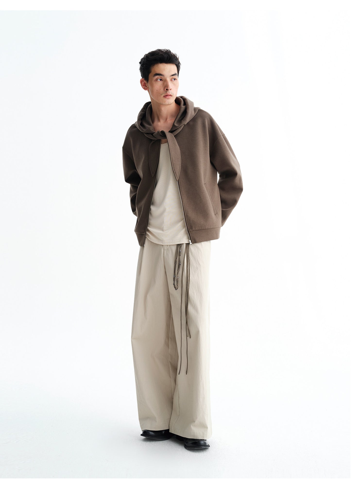 Oversized Bowtie Hooded Sweatshirt