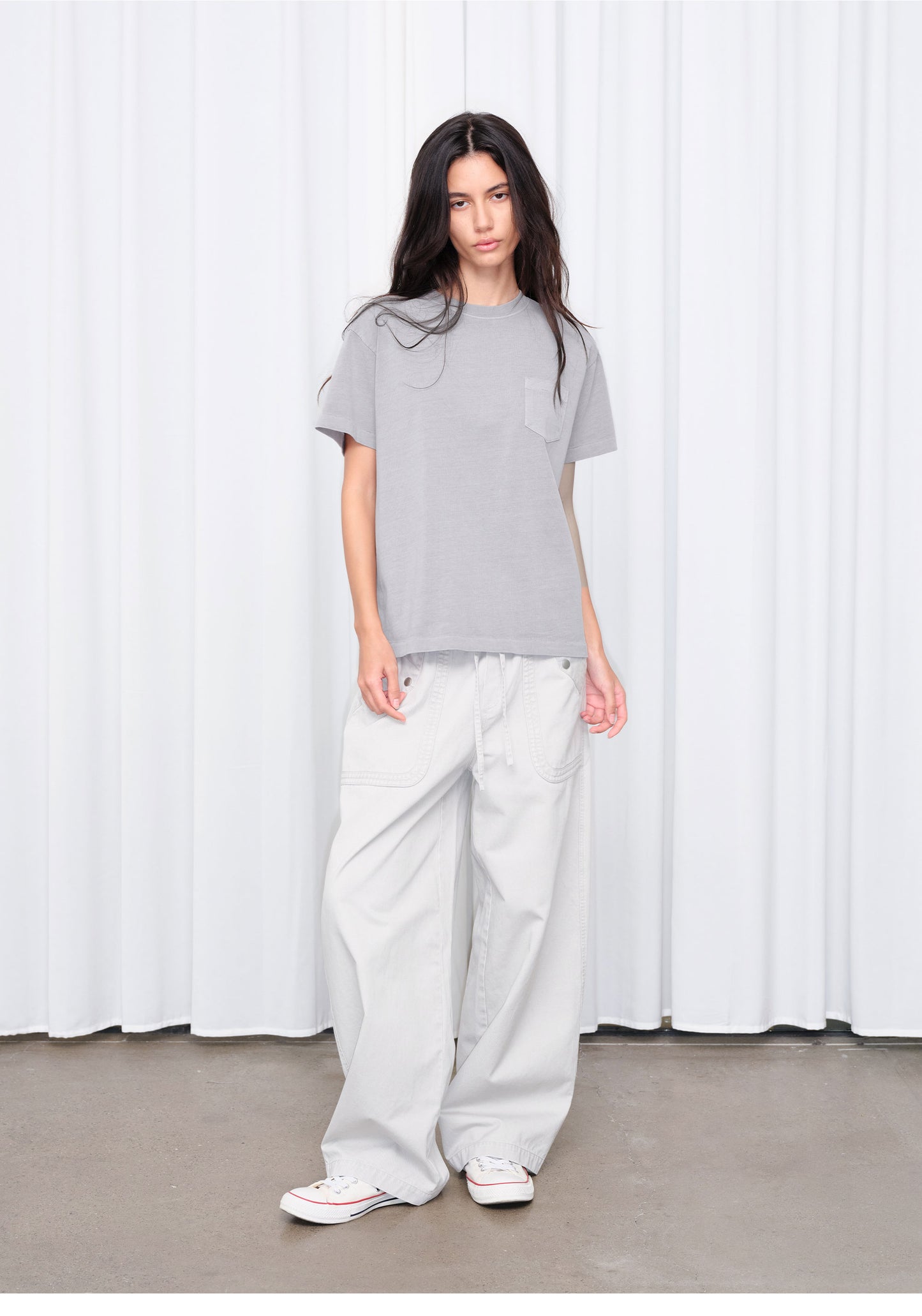 Vintage-Style Fitted T-Shirt