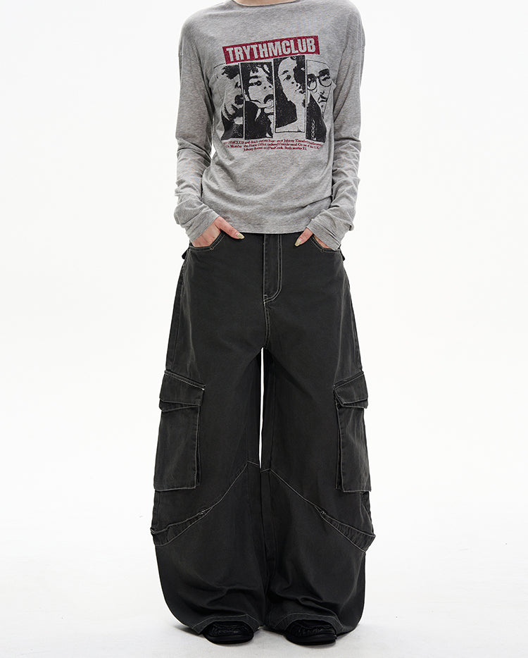 Niche Multi-Pocket Casual Pants
