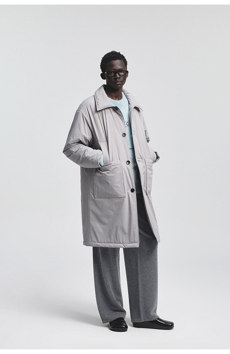 Multi-Pocket Quilted Coat