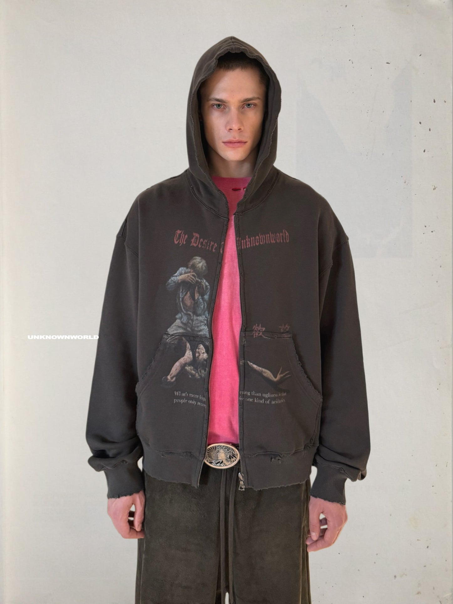 Zip-Up Hooded Sweatshirt