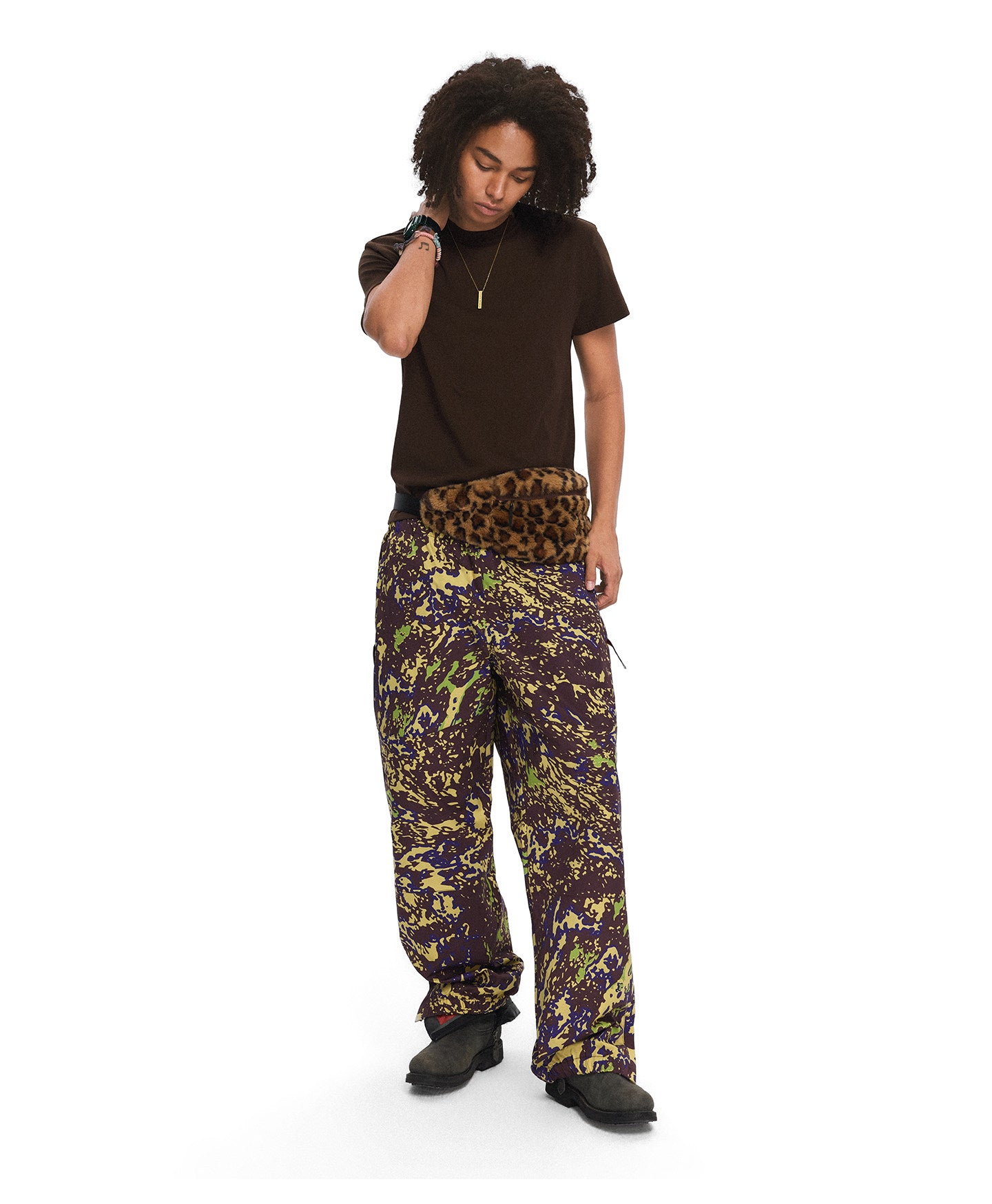 Nylon Mesh Zipper Sports Casual Pants