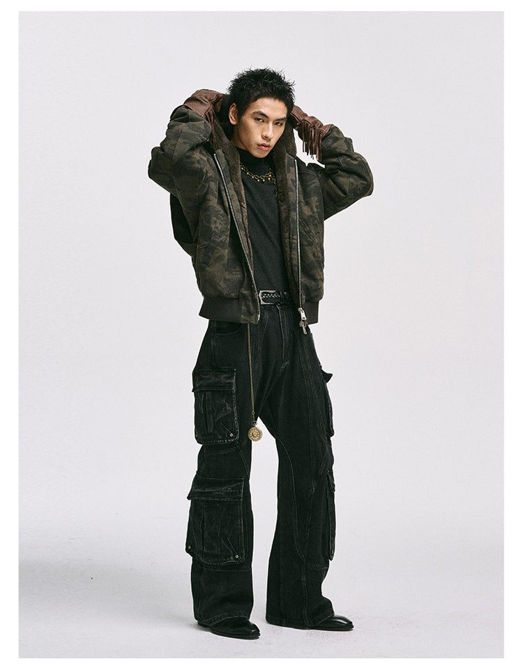 Heavy Canvas Mink Fur Jacket