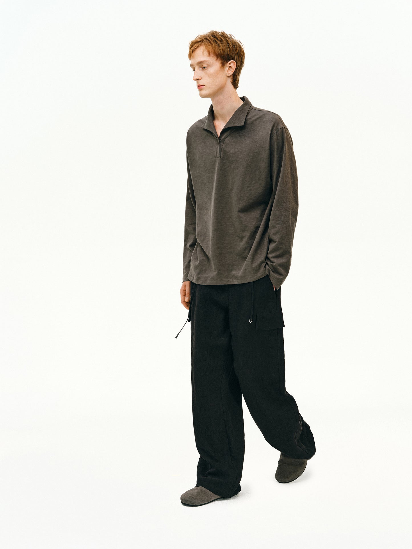 Bamboo Collar Polo Shirt