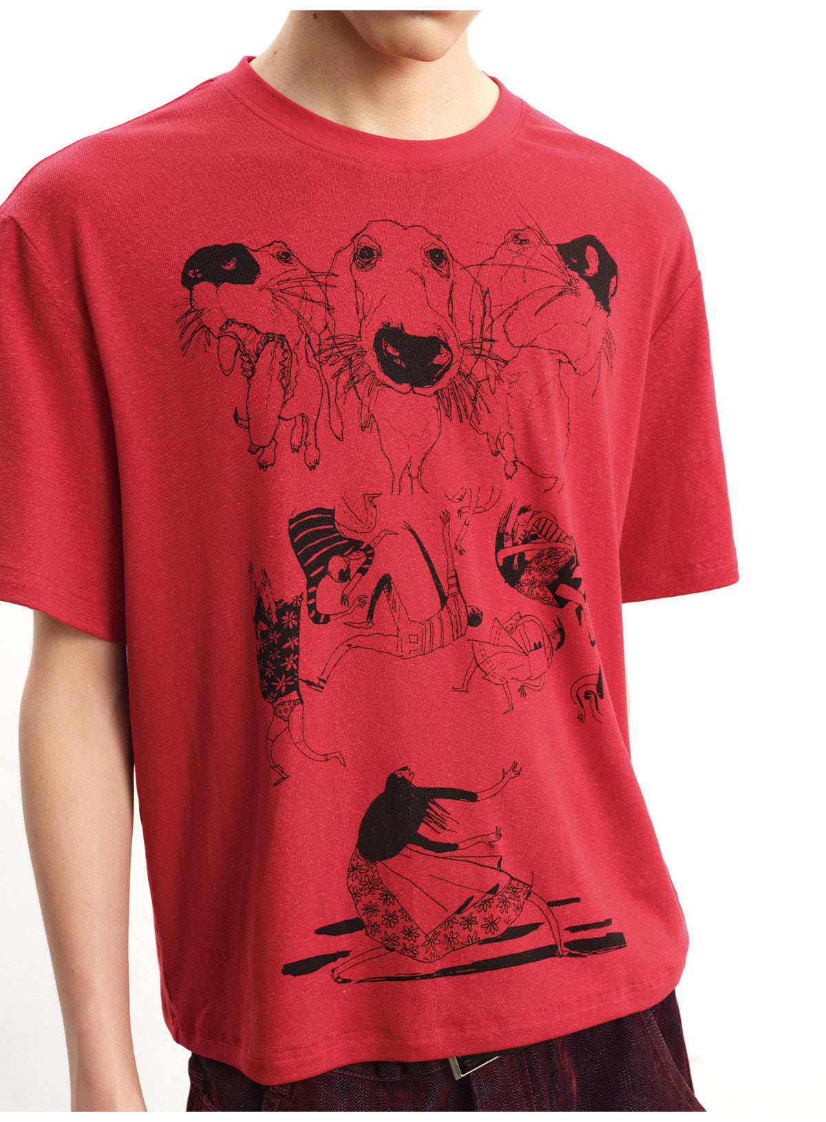 Dog-Print T-Shirt