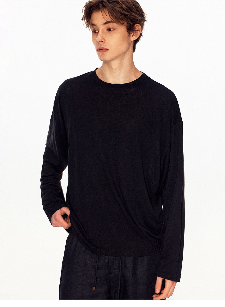 Vintage-Style Lyocell T-Shirt