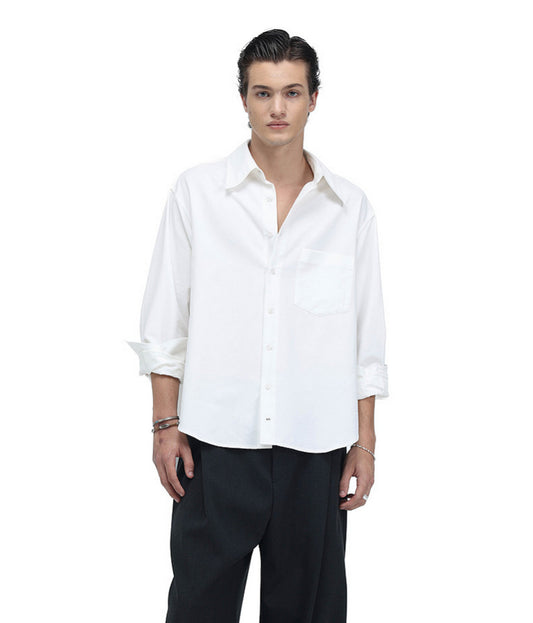 High-End Tailored Long-Silhouette Shirt