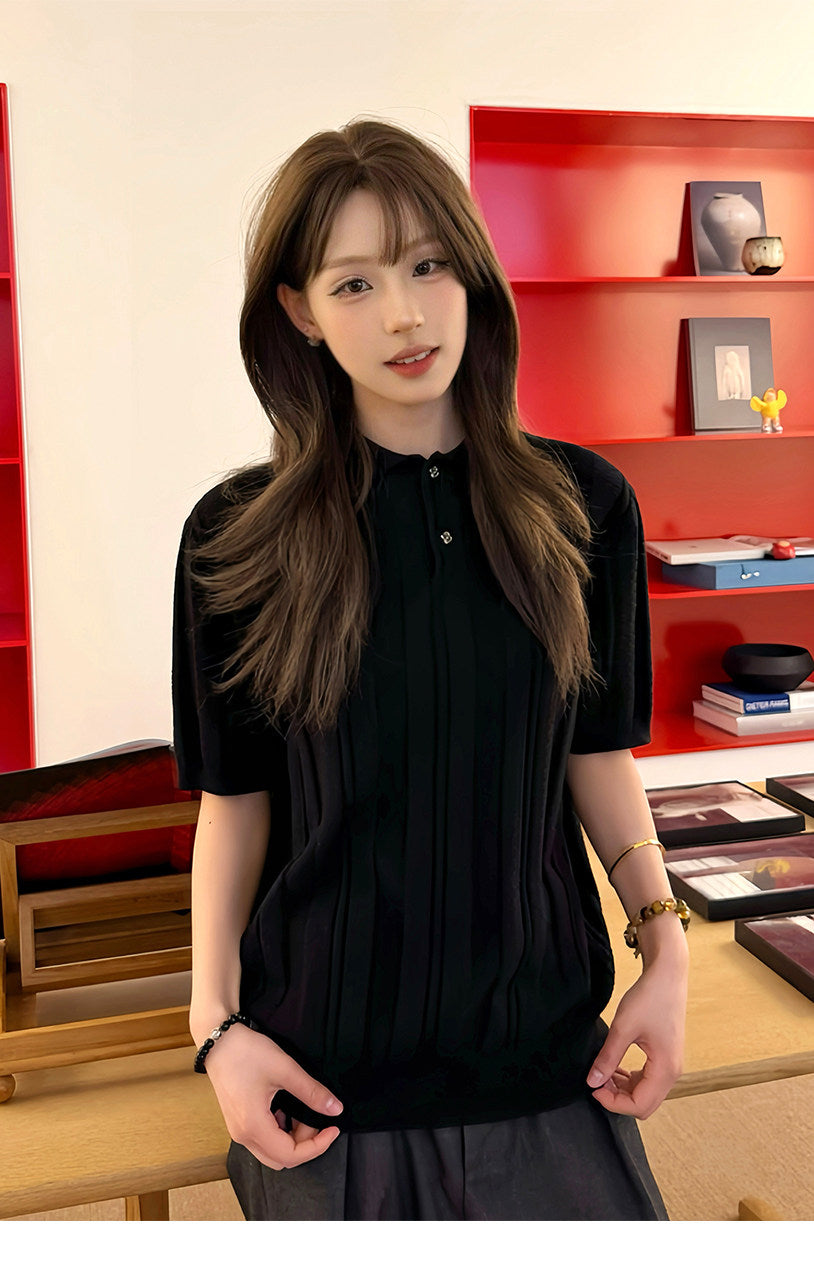 Clover Regular Fit Knit Polo Shirt