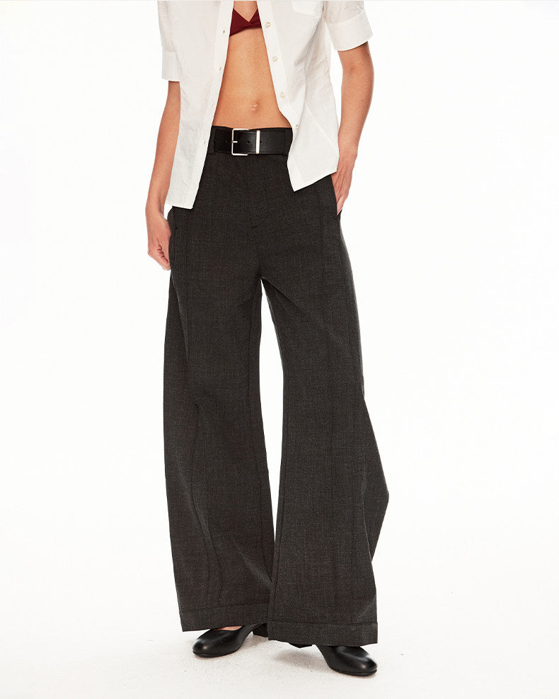 High-End Style 3D Pleated Casual Pants