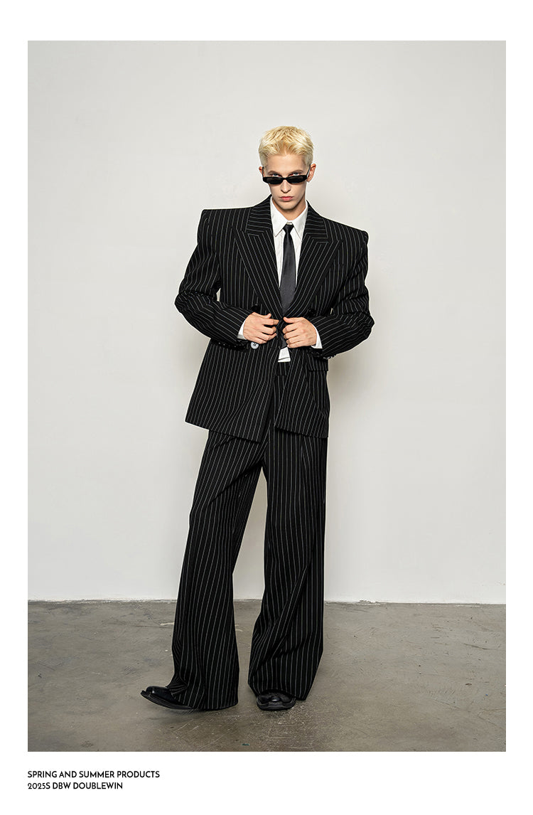 High-Quality Straight-Shoulder Suit