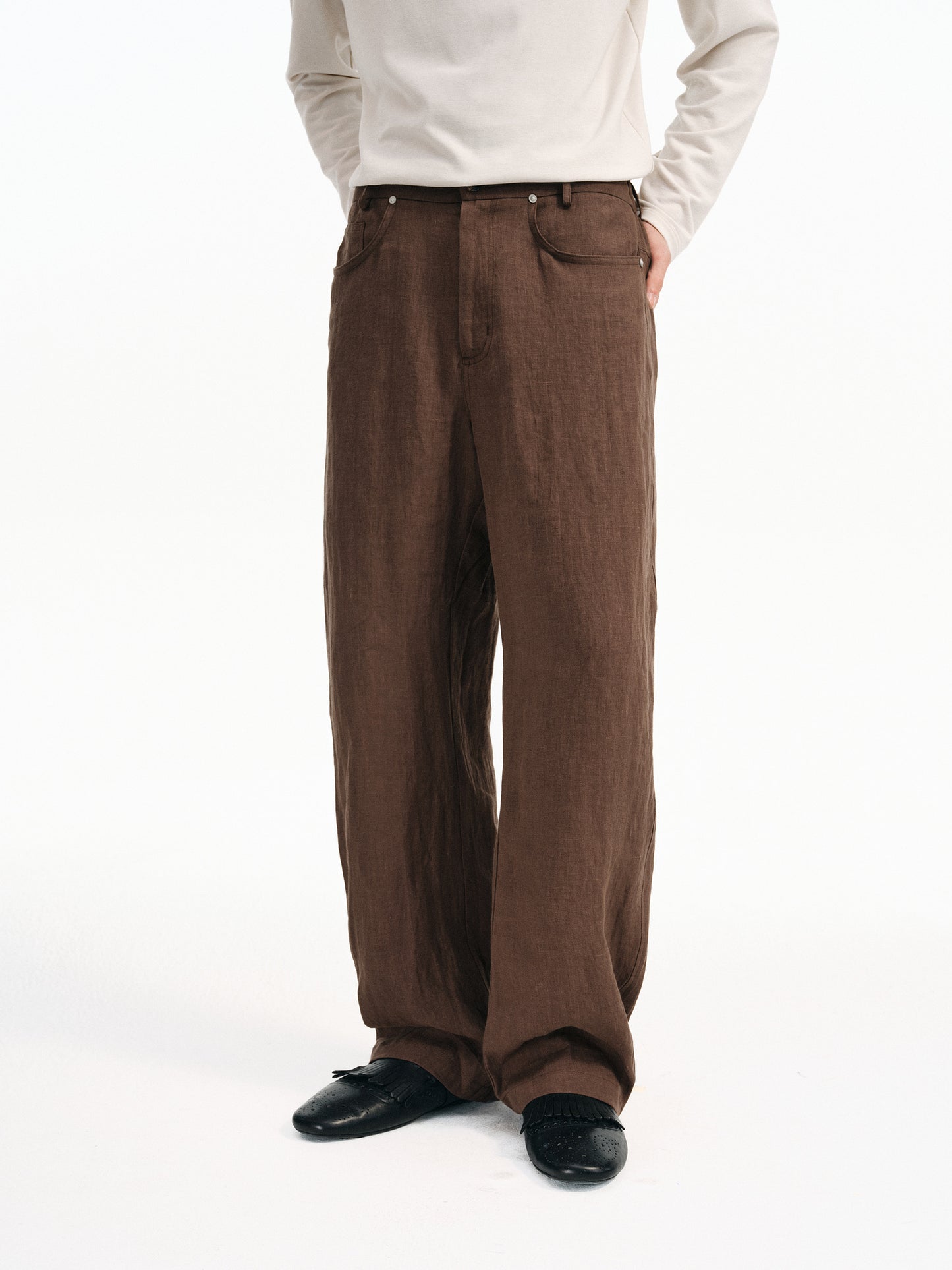 Linen Straight Pants