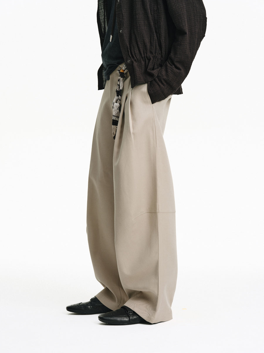 Cotton Blend Casual Pants