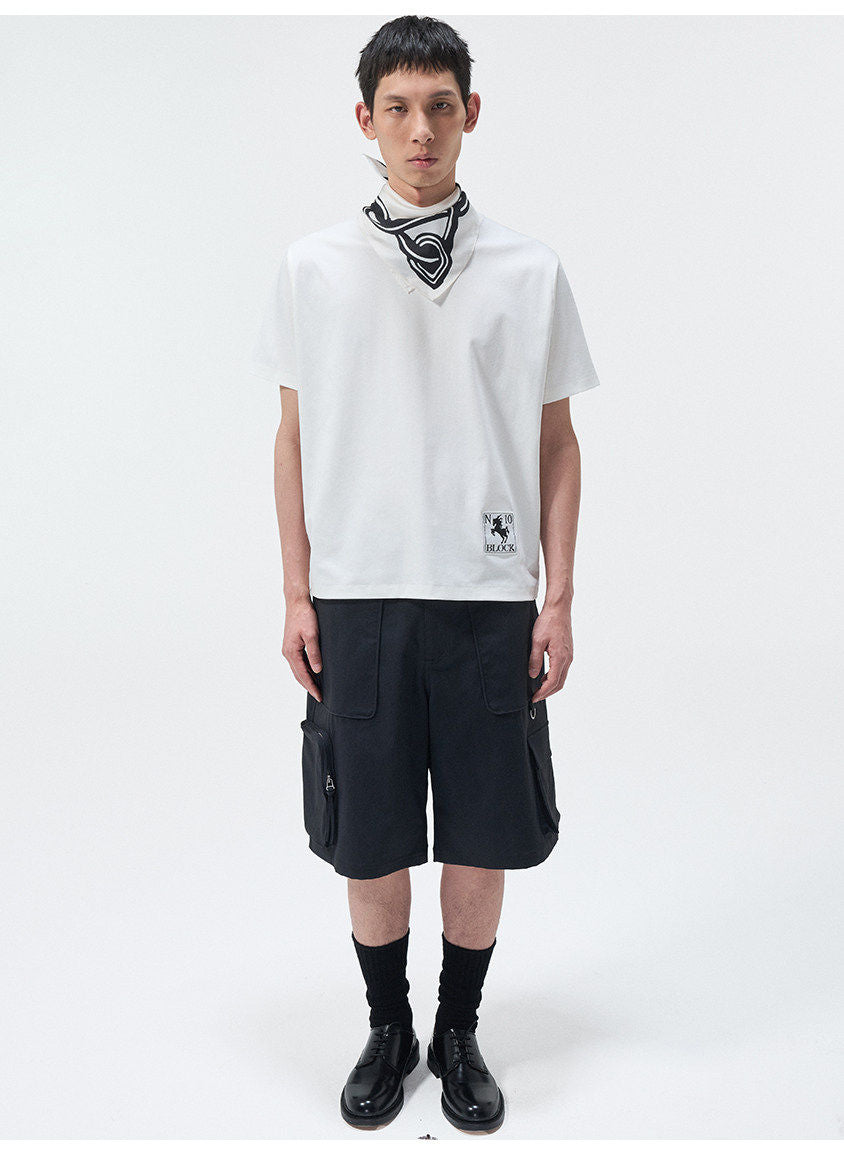 Adjustable-Waist Cargo Shorts