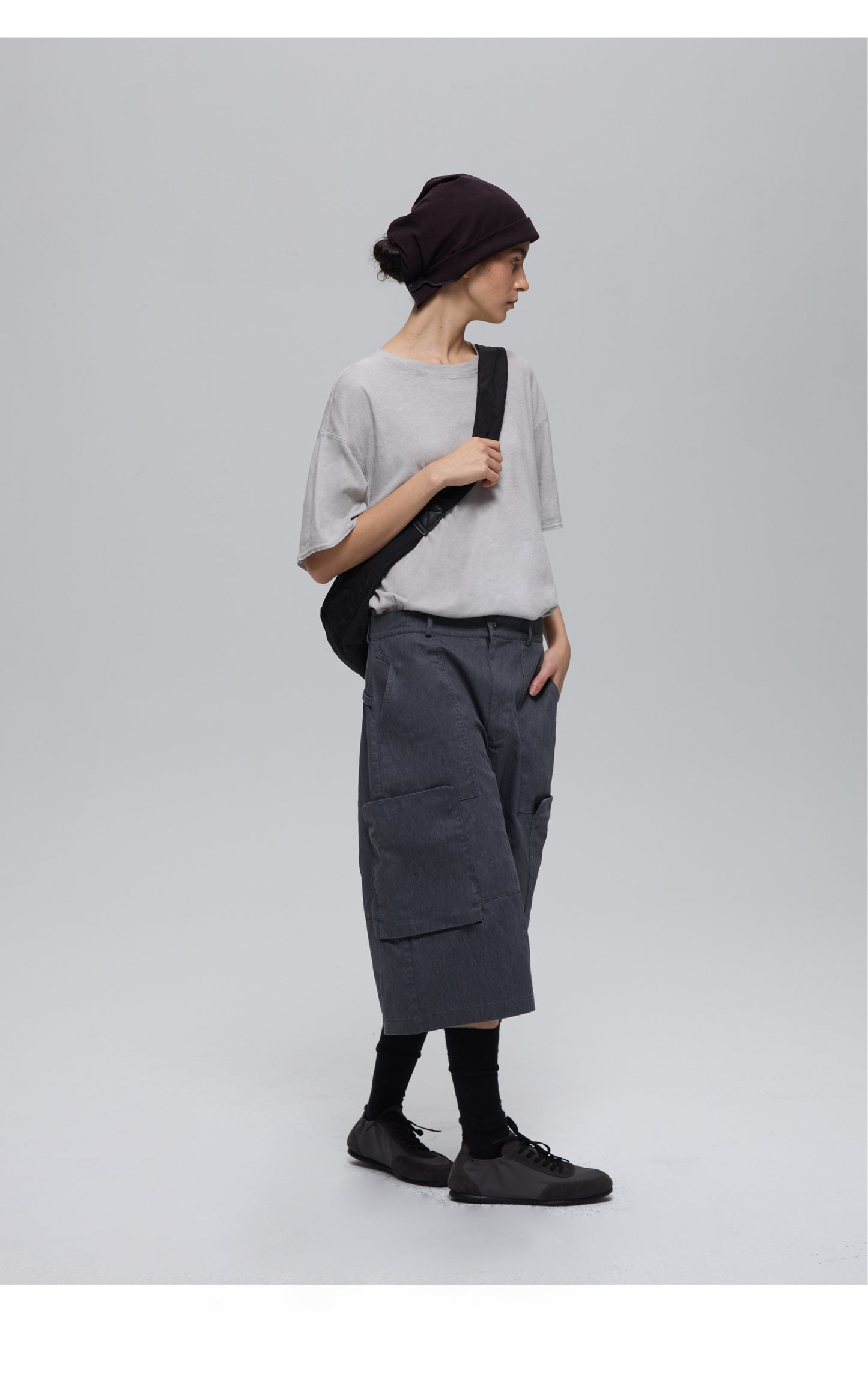 Stonewashed Casual Pants