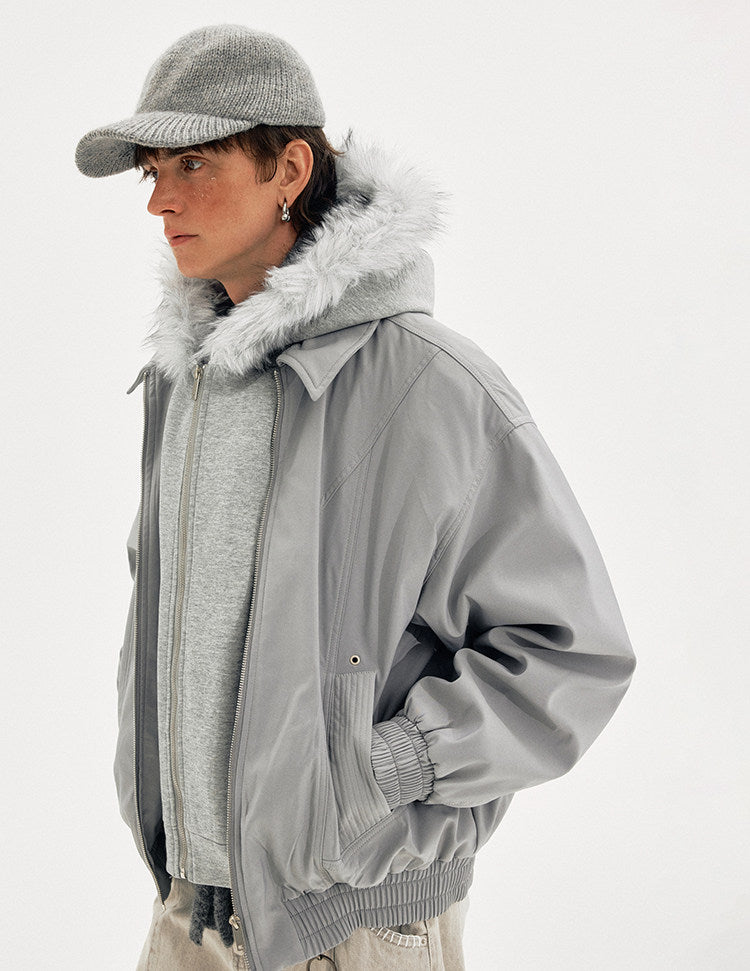 Faux Two-Piece Patchwork Jacket