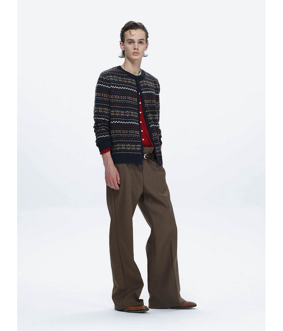 Short-Length Waist-Cinched Cardigan