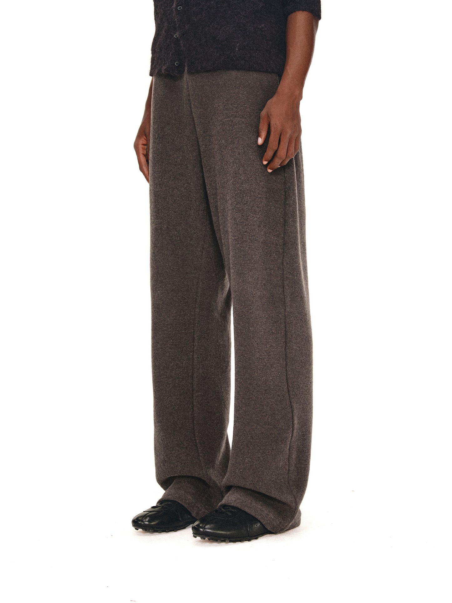 Merino Wool Knit Casual Pants