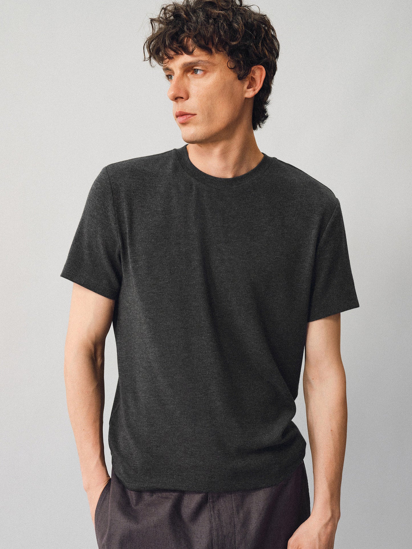 Cream-Touch Wool Round-Neck T-Shirt
