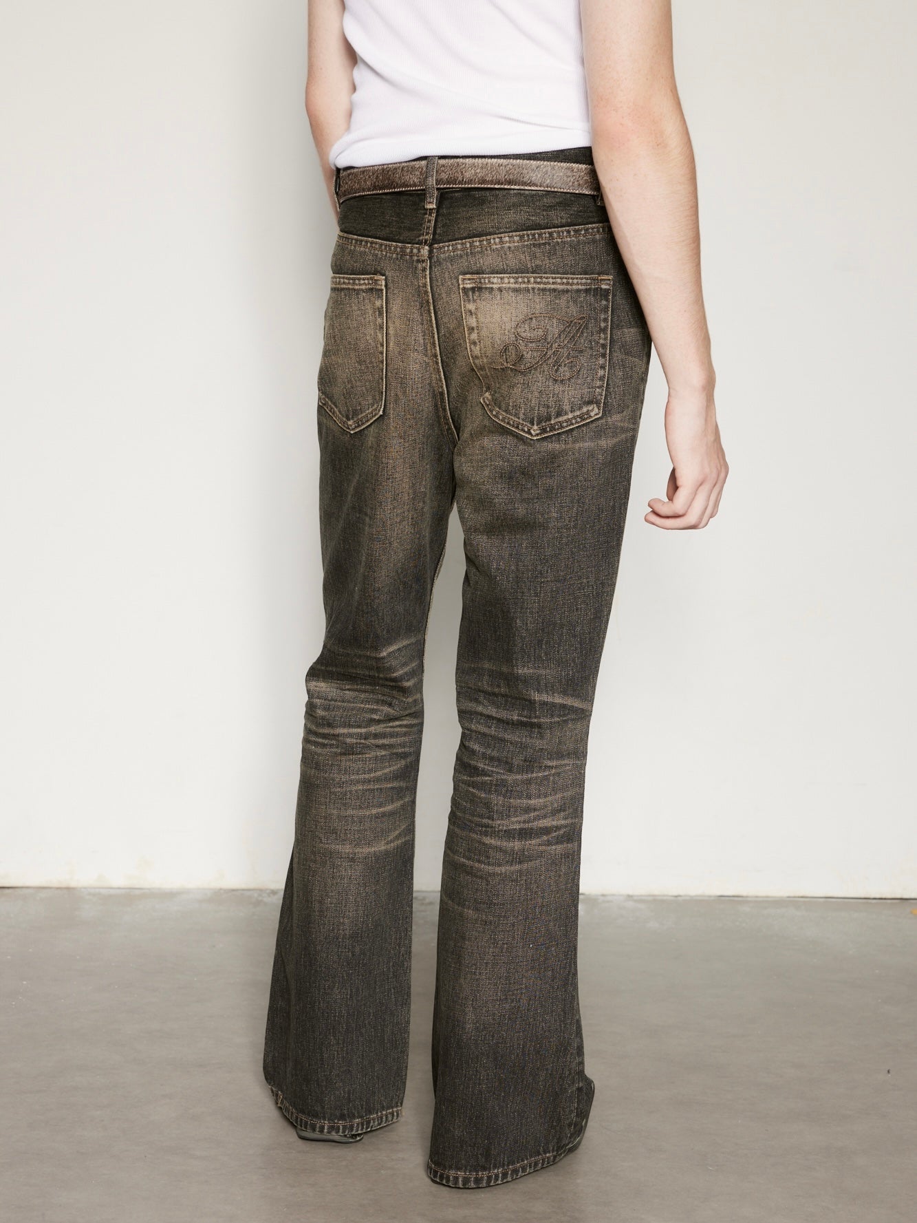 Vintage Loose Bootcut Denim Pants