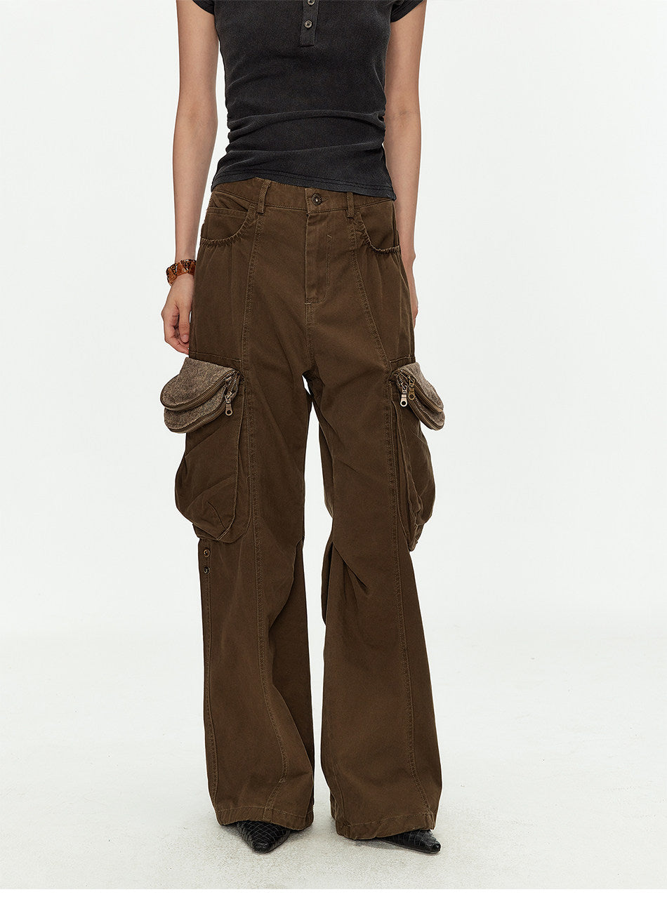 Casual Pants with Double Zippers