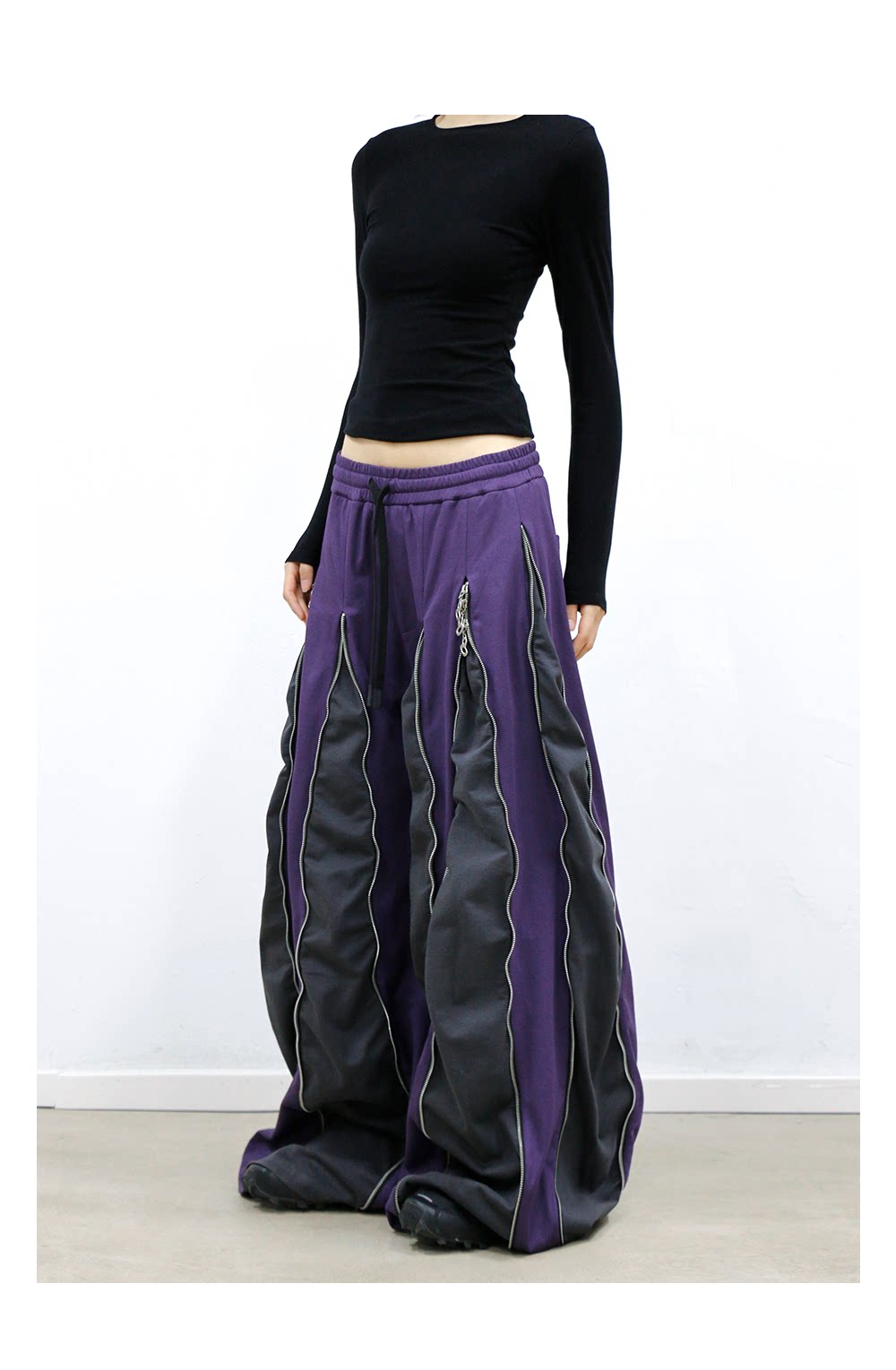 Multi-Zip Sweatpants