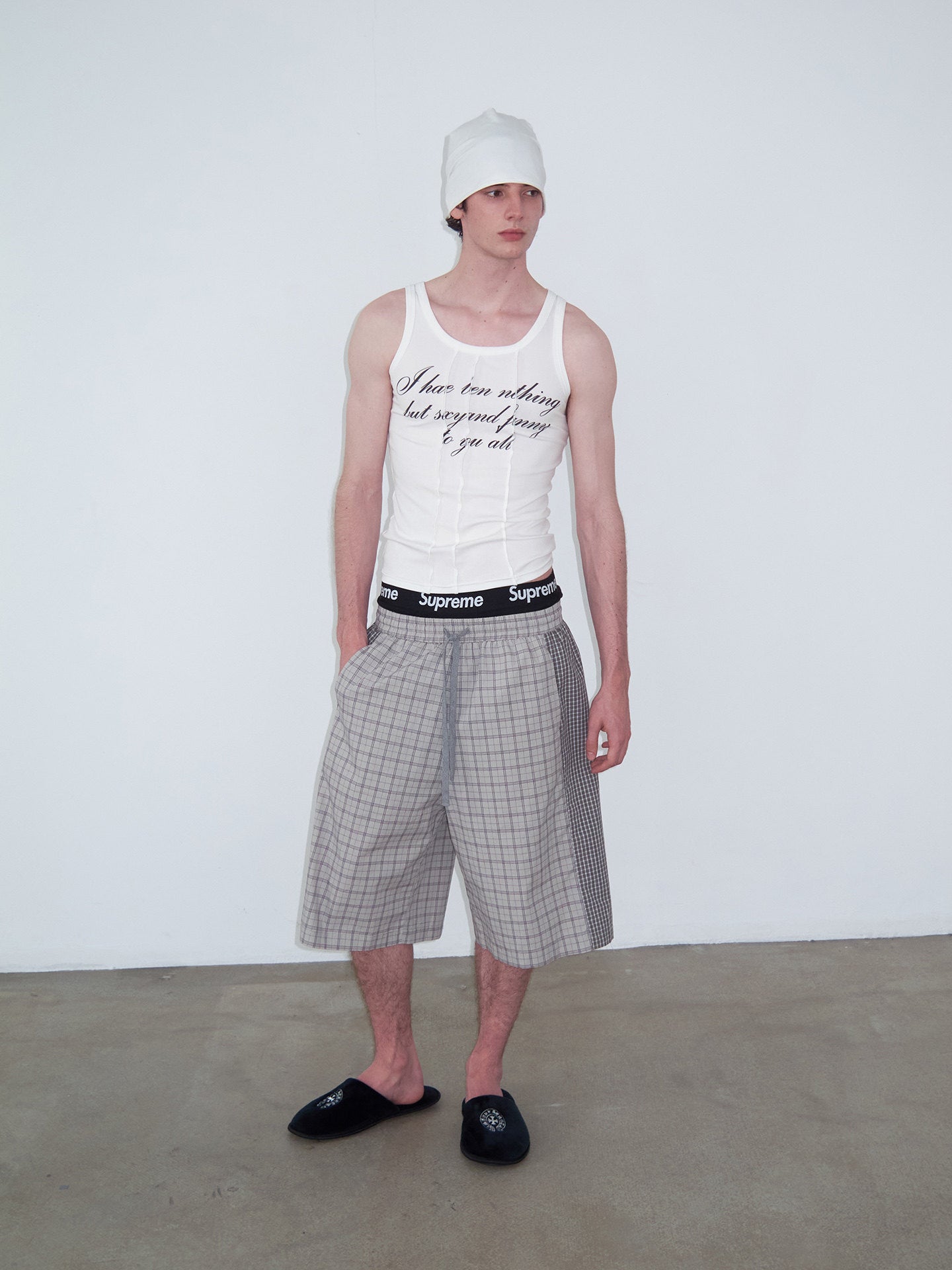 Patchwork Crew-Neck Tank Top