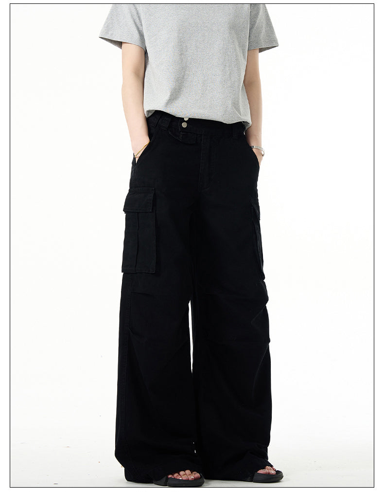 Wide leg casual pants