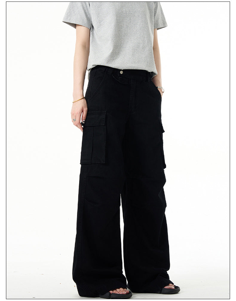 Wide leg casual pants