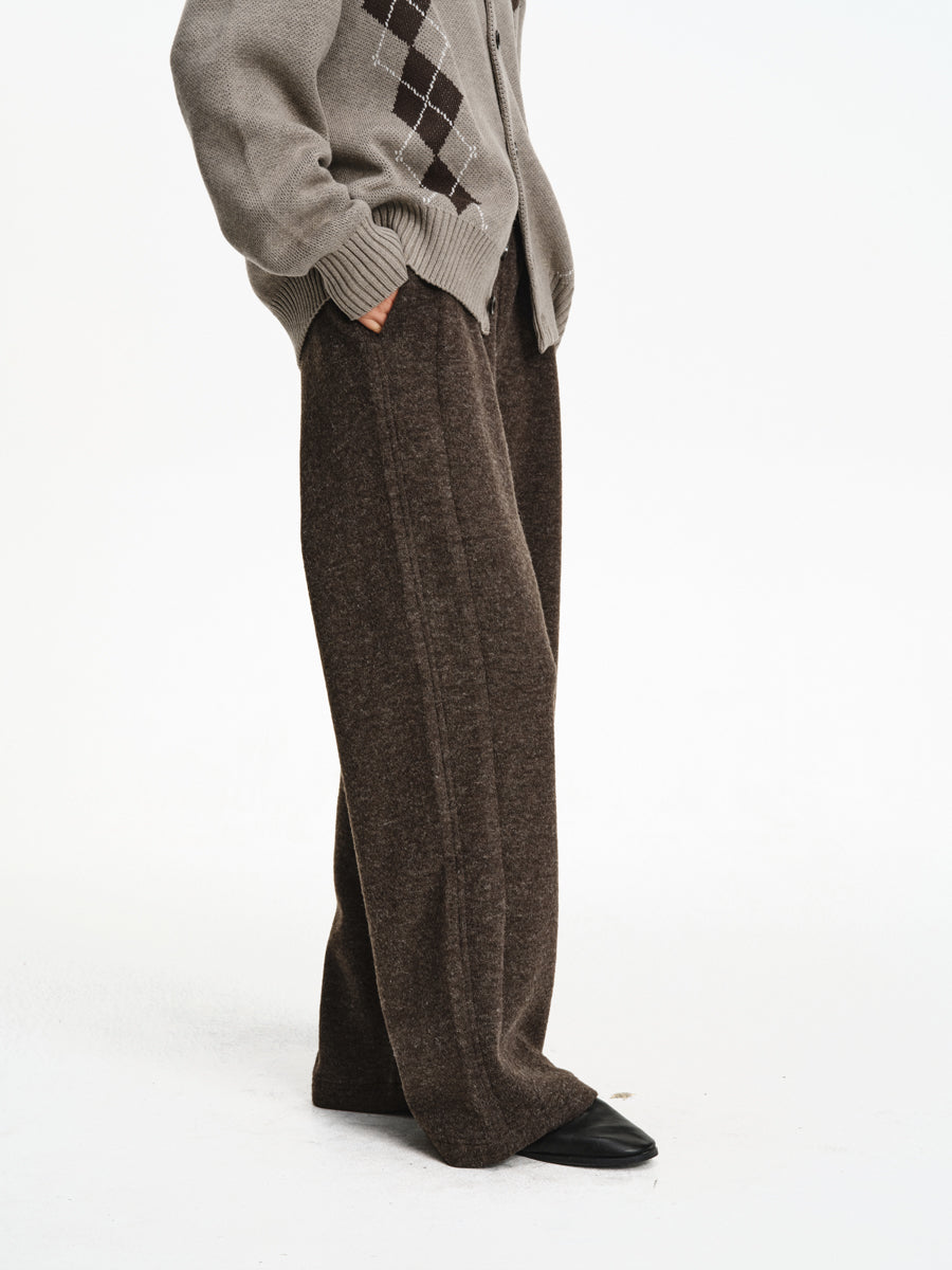 Drawstring Knit Casual Pants