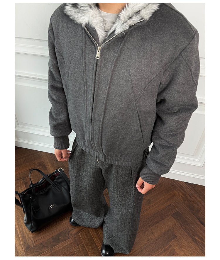 Distressed Wool Jacket