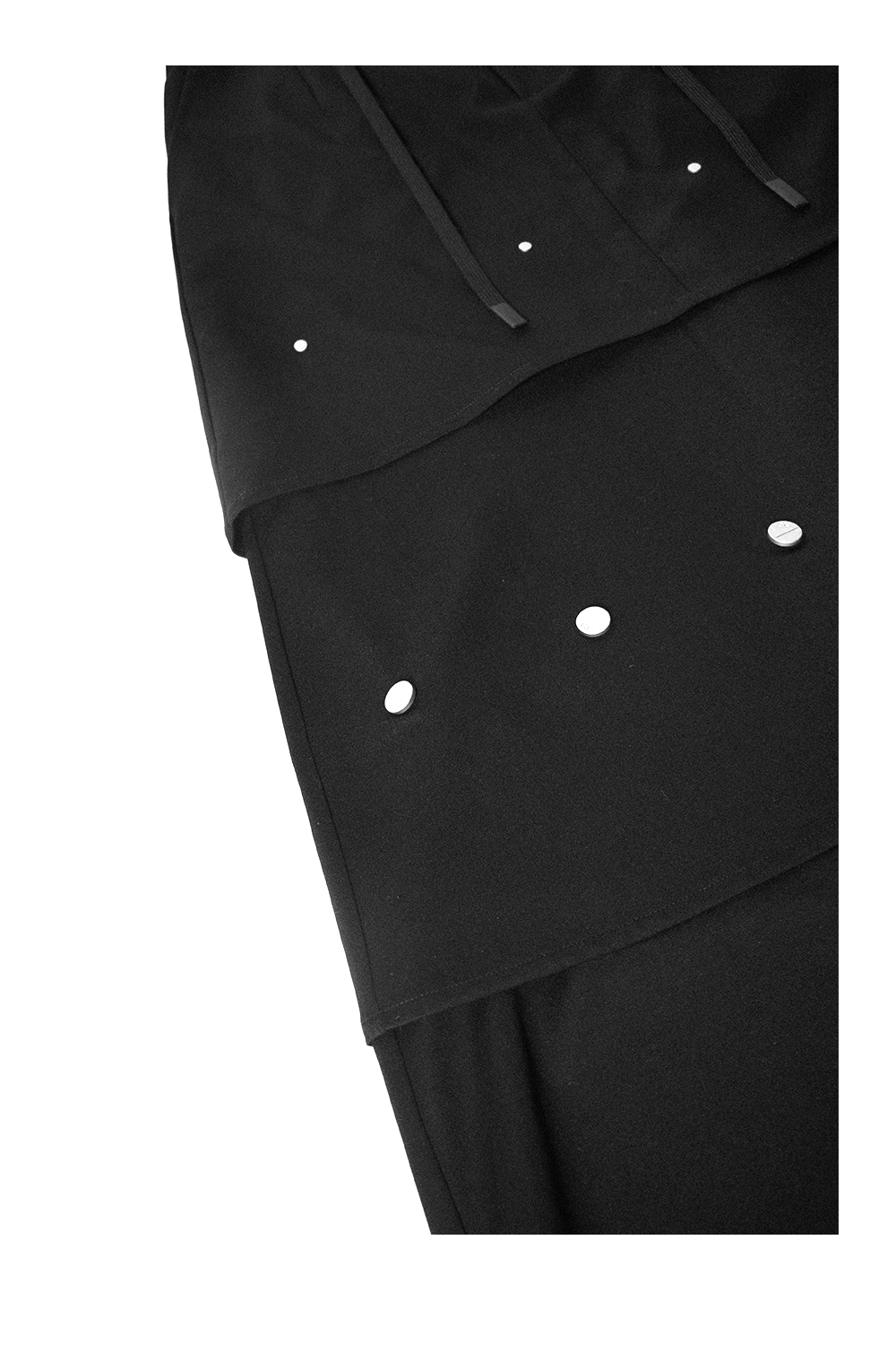 Detachable long skirt with buttons