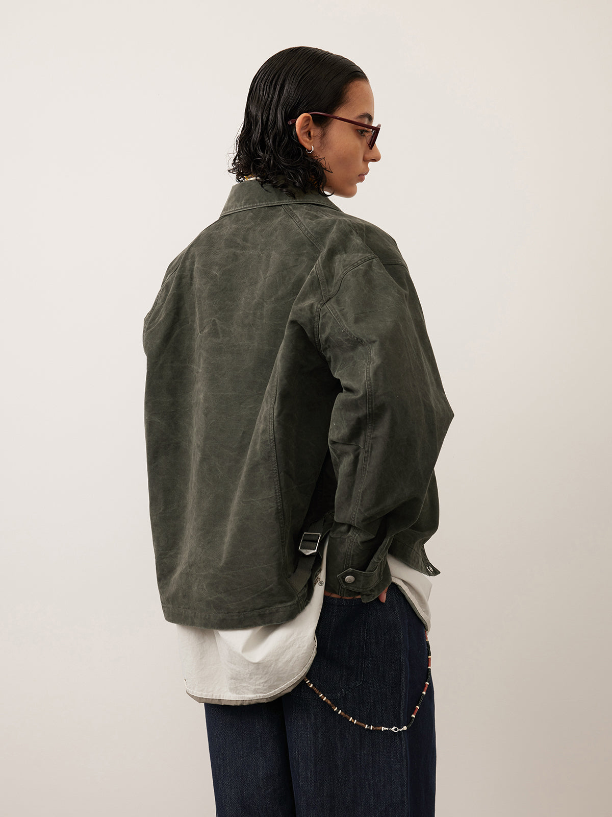 Washed Damaged Coach Jacket