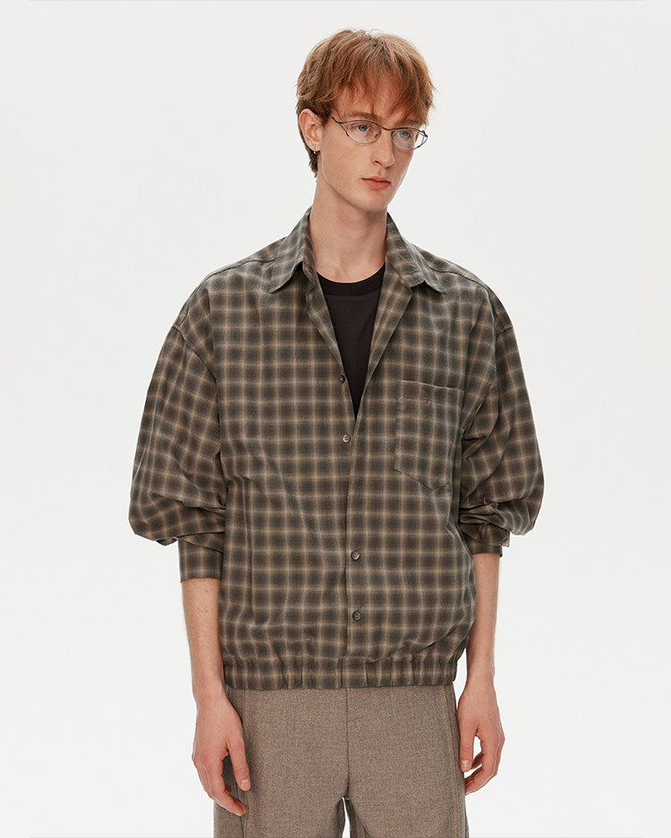 레이어드 페이크 투피스 캐주얼 셔츠