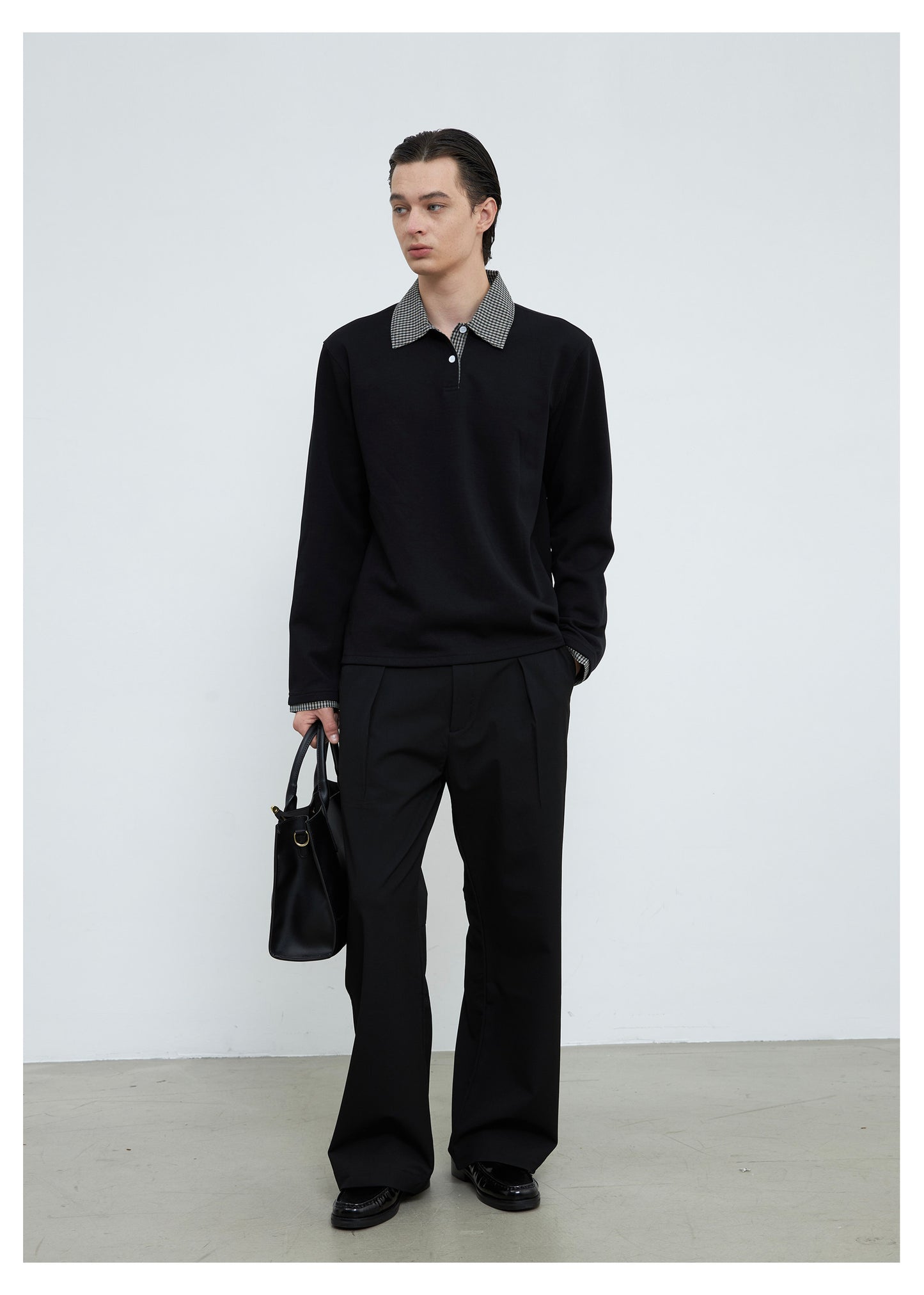 3D Pleated A-Line Casual Pants