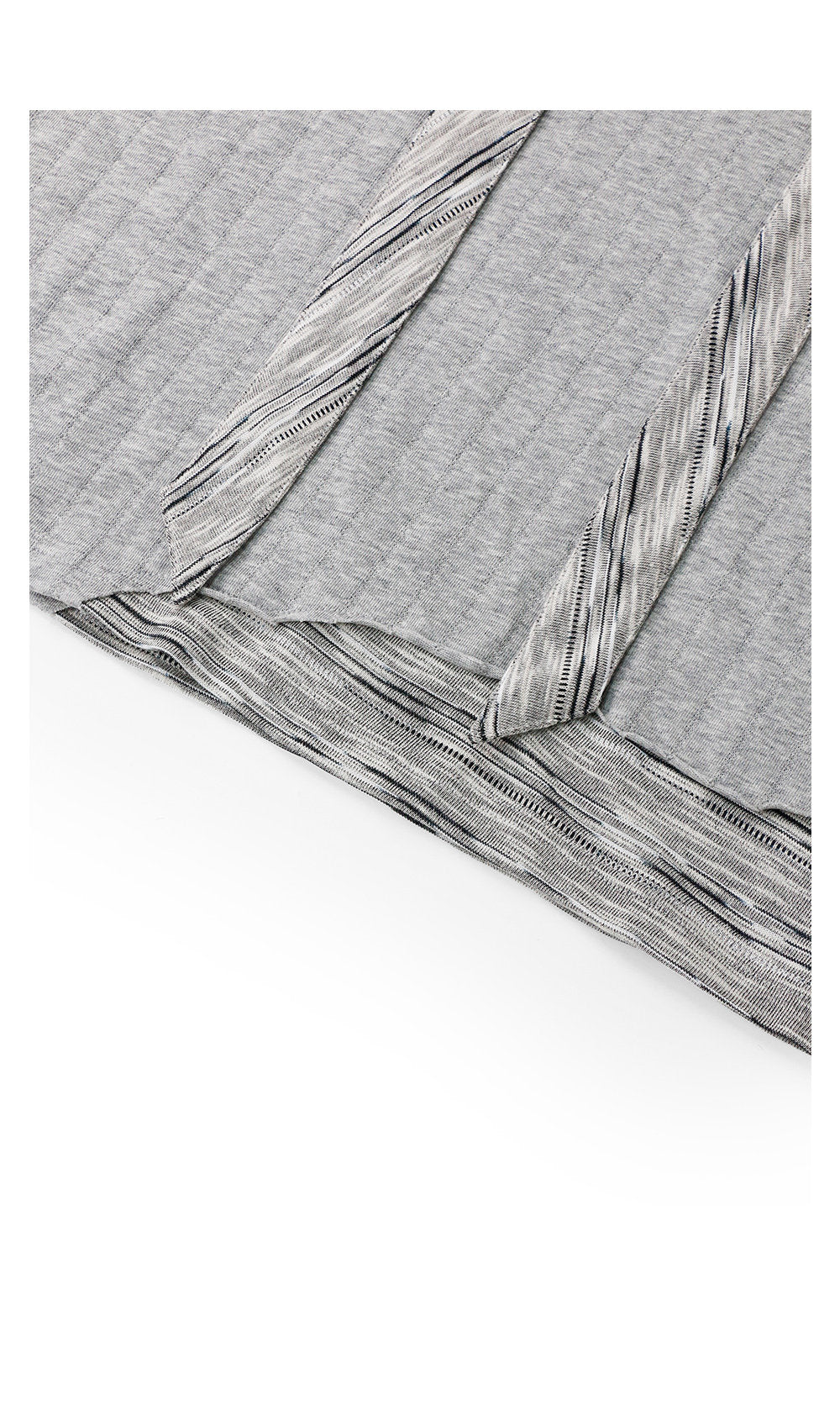 Hooded Henley-neck T-shirt