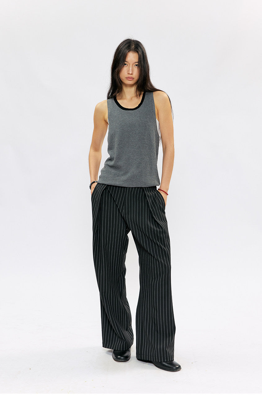 Breathable straight-fit casual pants