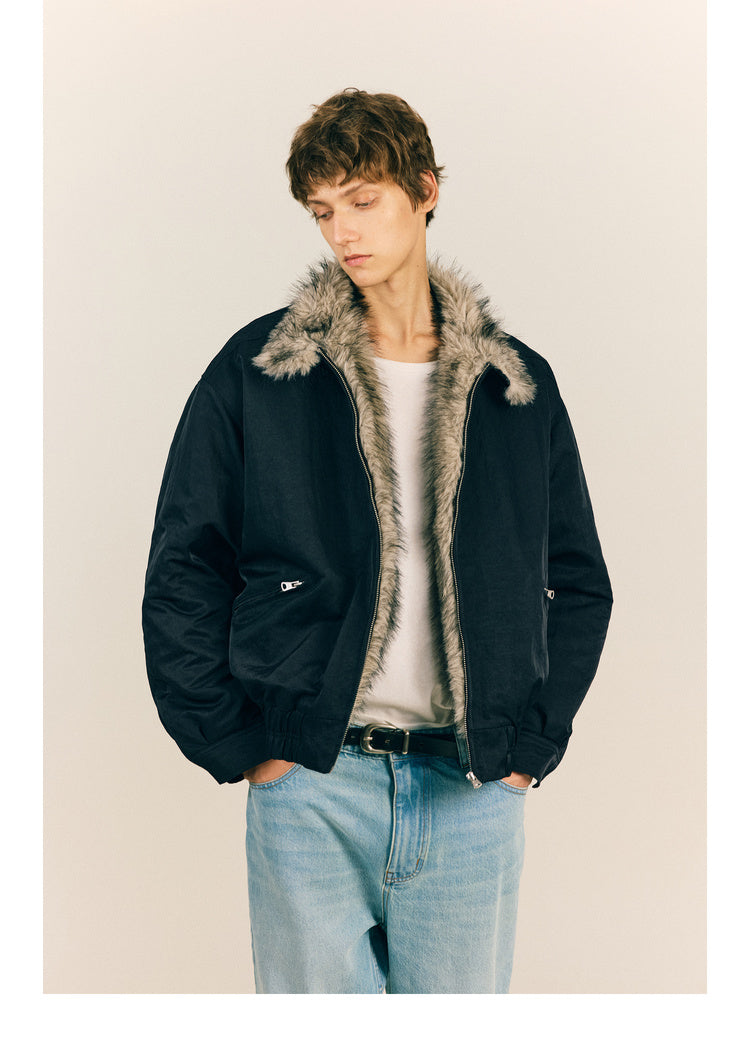 Fur Collar Retro Jacket