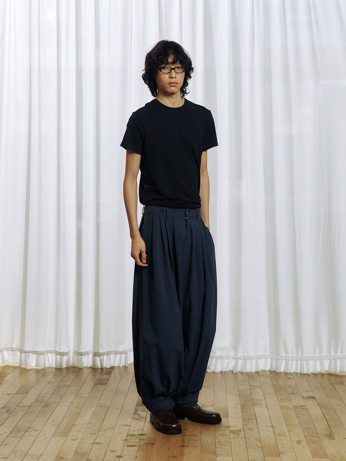 Pleated Balloon Pants