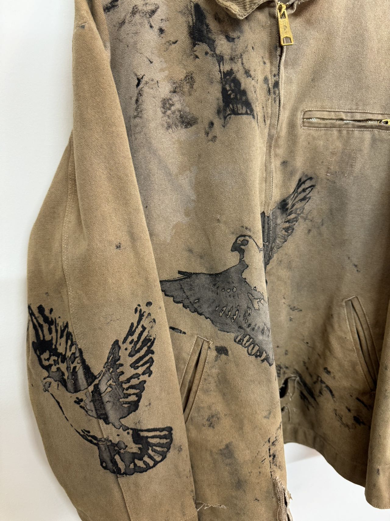 Washed Dove Print Jacket