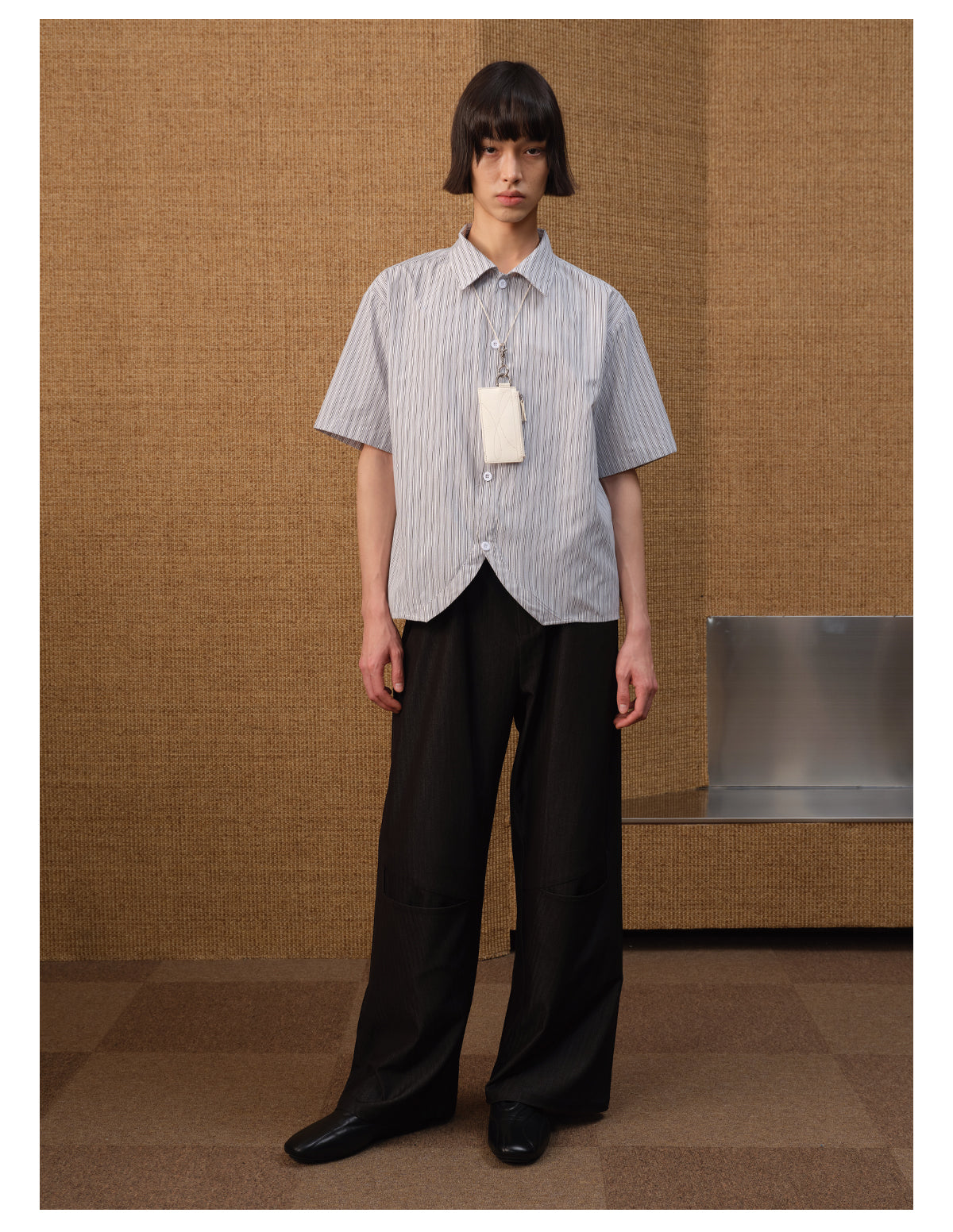 Pyramid Stripe Casual Pants