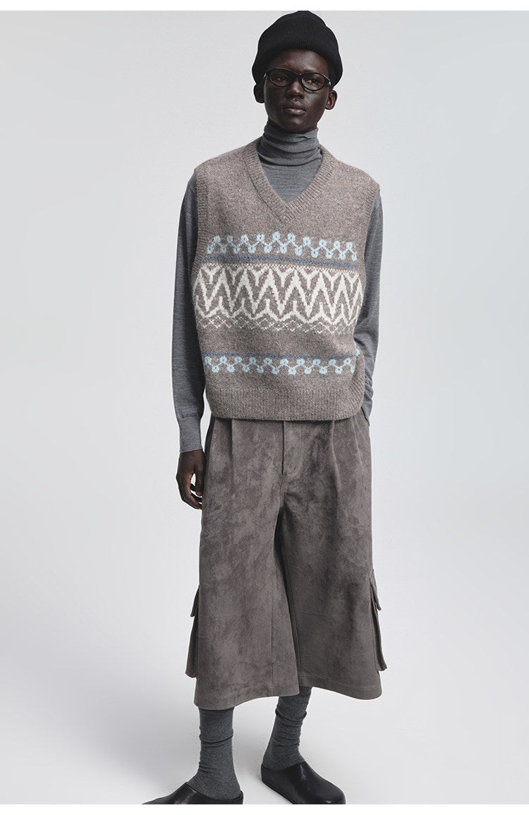 Faux Suede Cropped Shorts